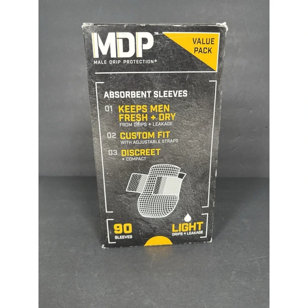 MDP Male Drip Protection 90 Count Absorbent Sleeves Light Leakage Value Pack